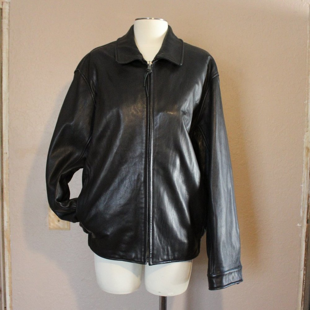 Marc New York Andrew Marc black soft leather jacket Sz.M
